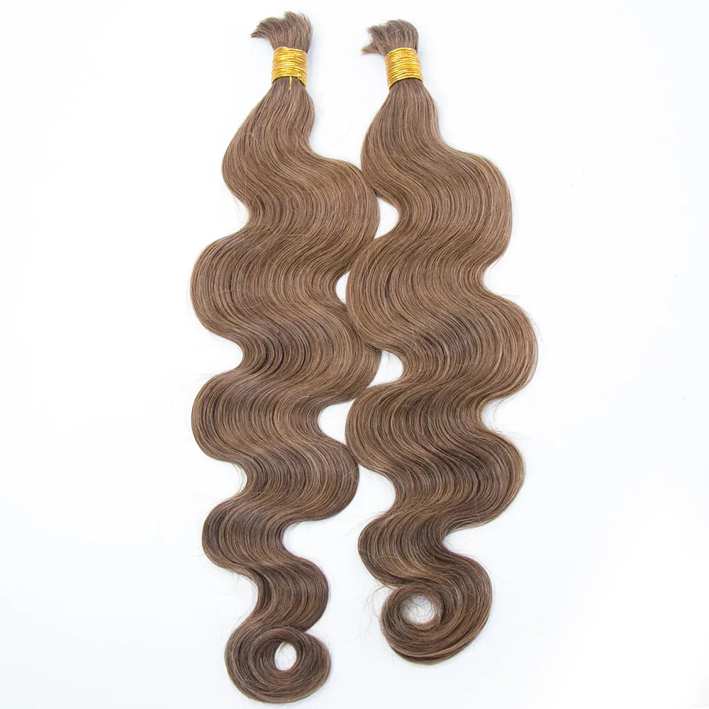 Wholesale Color 8 Body Wave Bulk Human Braiding Hair