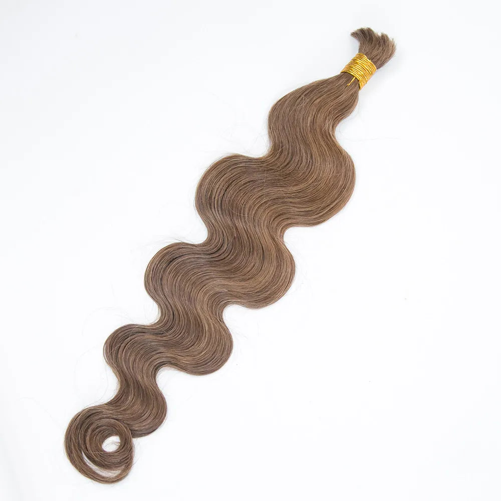 Wholesale Color 8 Body Wave Bulk Human Braiding Hair