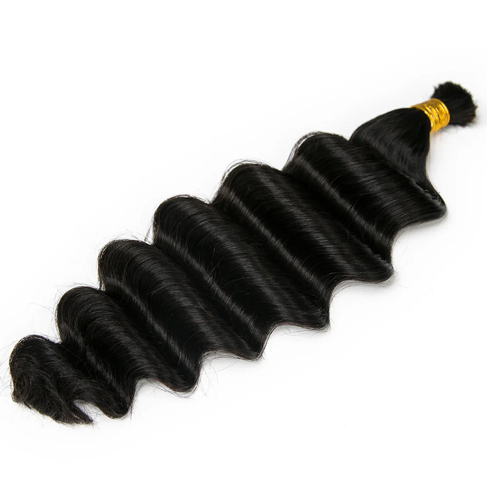 Wholesale Double Drawn Loose Deep Wave Bulk Human Braiding Hair