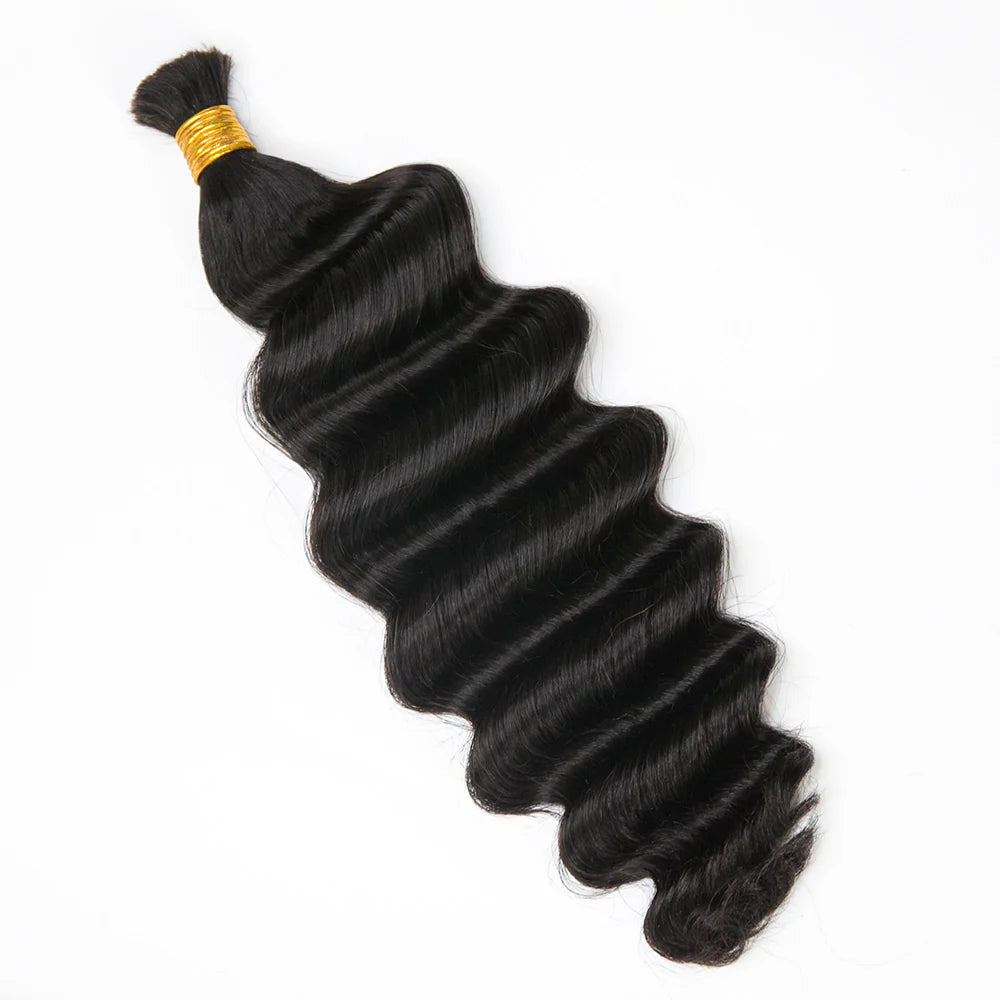 Wholesale Double Drawn Loose Deep Wave Bulk Human Braiding Hair