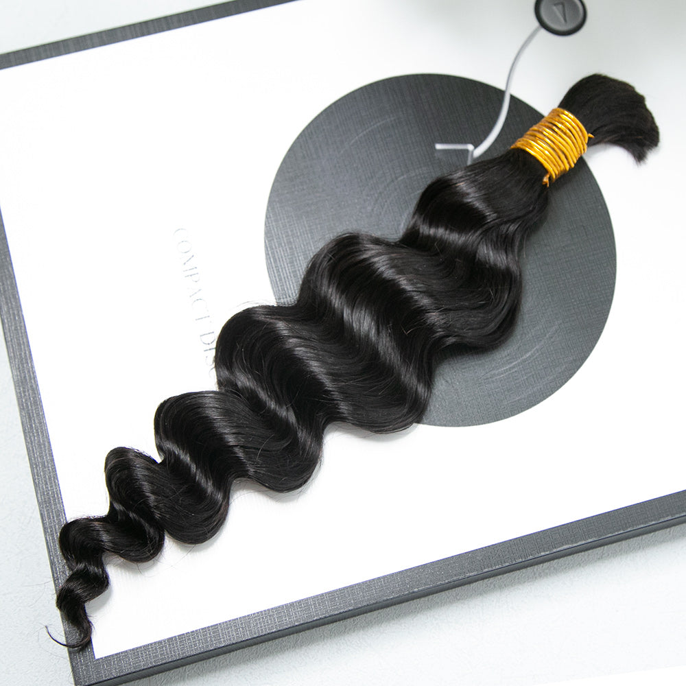 Wholesale Single Drawn Loose Wave Bulk Human Hair For Braiding