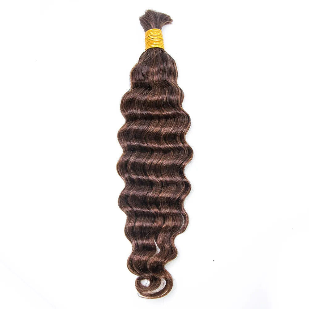 Wholesale Mixed Blend #D4/30 Loose Deep Wave Bulk Human Braiding Hair