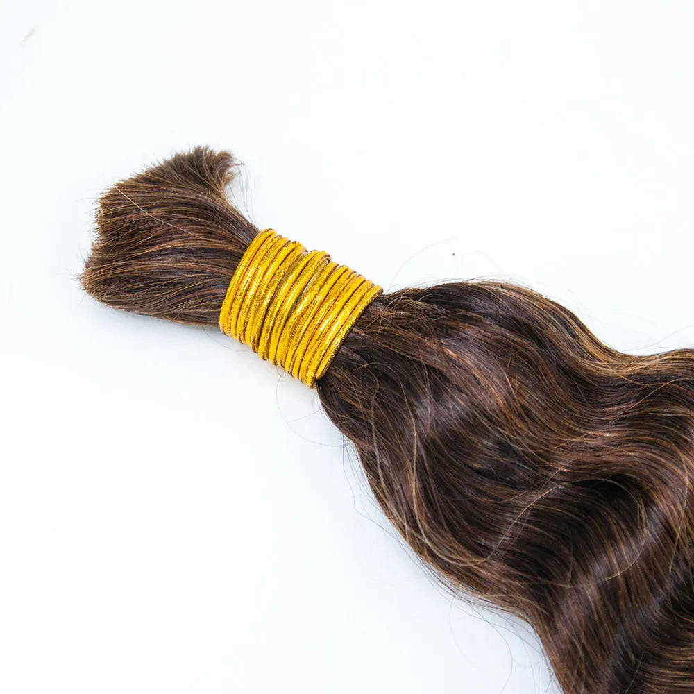 Wholesale Mixed Blend #D4/30 Loose Deep Wave Bulk Human Braiding Hair