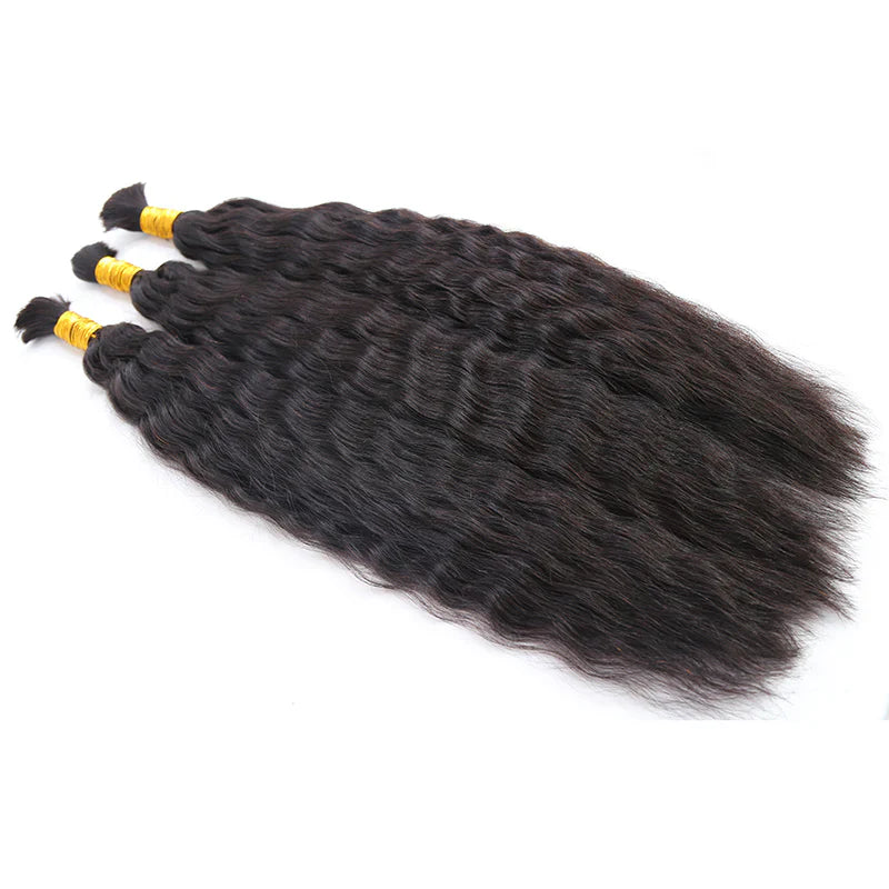 Wholesale Single Drawn Wet and Wavy Bulk Human Hair For Braiding