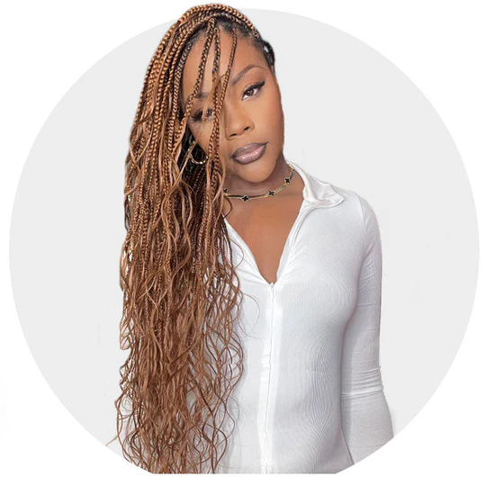 Colored Bulk Human Braiding Hair