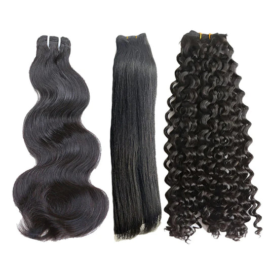 Wholesale Double Drawn Burmese Human Hair Weft Bundles