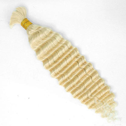 Wholesale Color 613 Deep Wave Bulk Human Braiding Hair