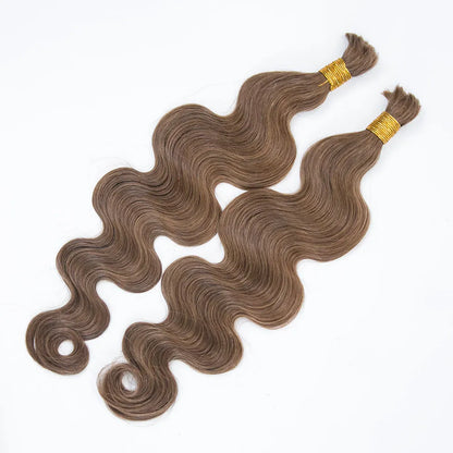 Wholesale Color 8 Body Wave Bulk Human Braiding Hair