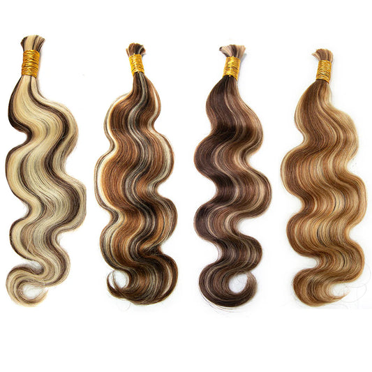 Wholesale Colored Body Wave Bulk Human Braiding Hair