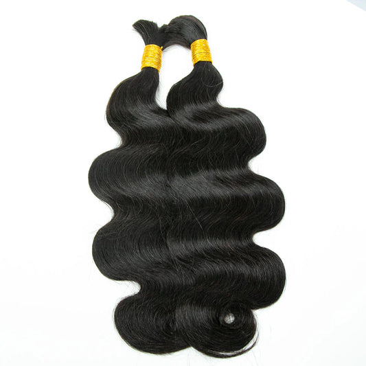 Wholesale Double Drawn Body Wave Bulk Human Braiding Hair