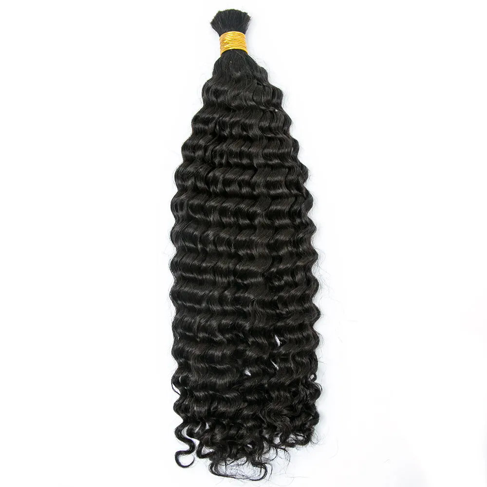 Wholesale Double Drawn Italy Curly Bulk Human Braiding Hair