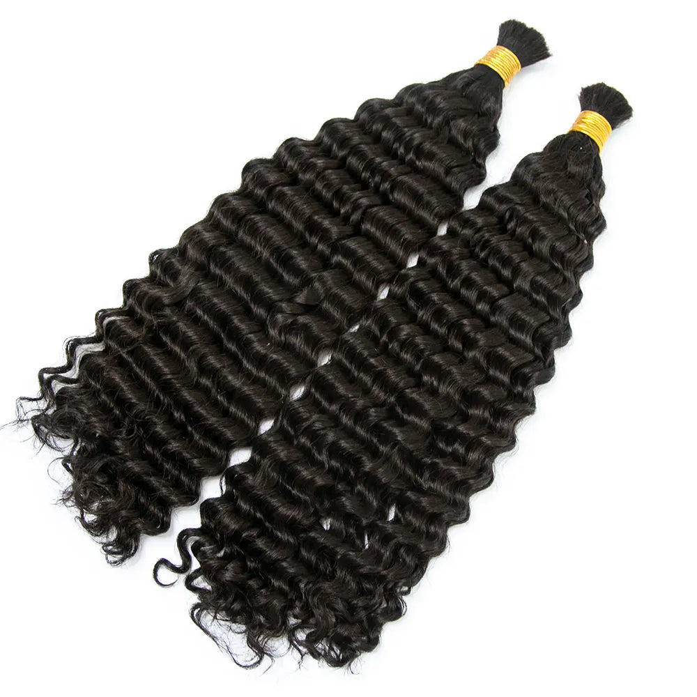 Wholesale Double Drawn Italy Curly Bulk Human Braiding Hair