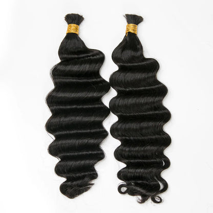 Wholesale Double Drawn Loose Deep Wave Bulk Human Braiding Hair
