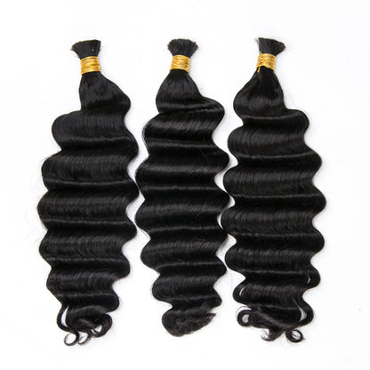 Wholesale Double Drawn Loose Deep Wave Bulk Human Braiding Hair