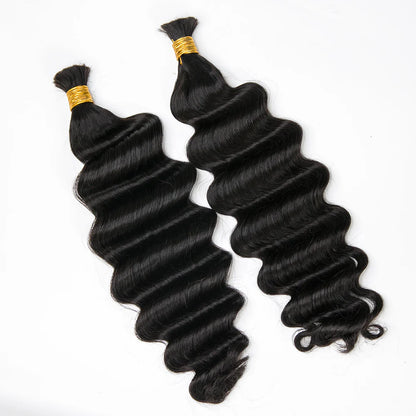 Wholesale Double Drawn Loose Deep Wave Bulk Human Braiding Hair