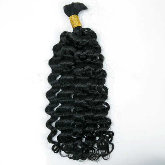 Wholesale Double Drawn Natural Wave Bulk Human Braiding Hair