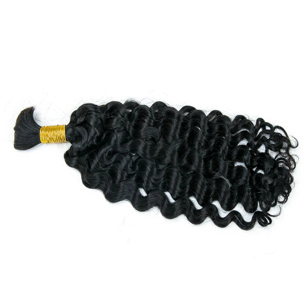 Wholesale Double Drawn Natural Wave Bulk Human Braiding Hair
