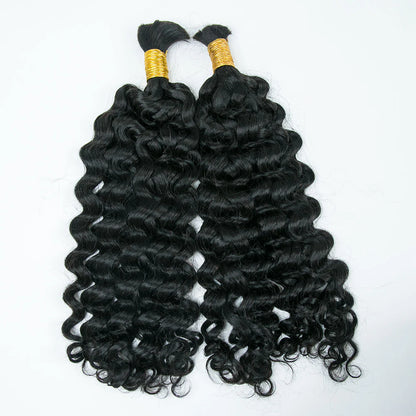 Wholesale Double Drawn Natural Wave Bulk Human Braiding Hair