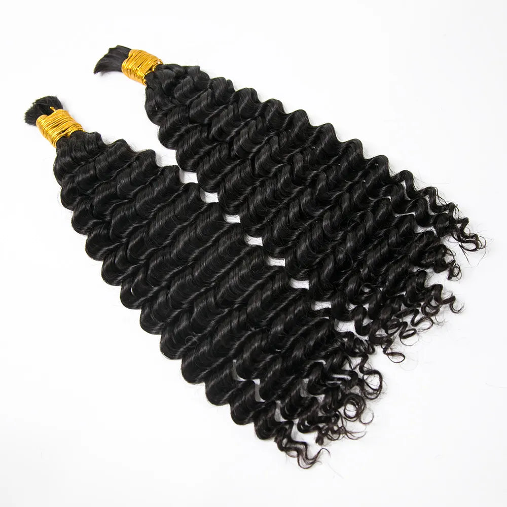 Wholesale Double Drawn Spanish Curly Bulk Human Braiding Hair