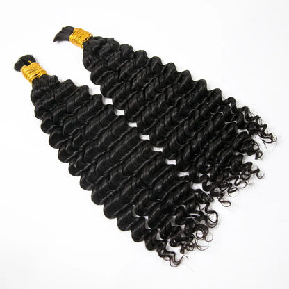 Wholesale Double Drawn Spanish Curly Bulk Human Braiding Hair