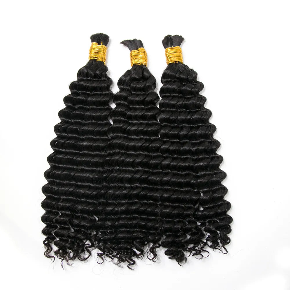 Wholesale Double Drawn Spanish Curly Bulk Human Braiding Hair