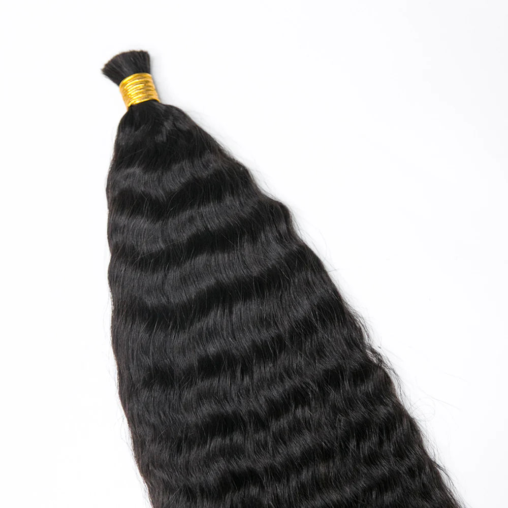 Wholesale Double Drawn Wet and Wavy Bulk Human Braiding Hair
