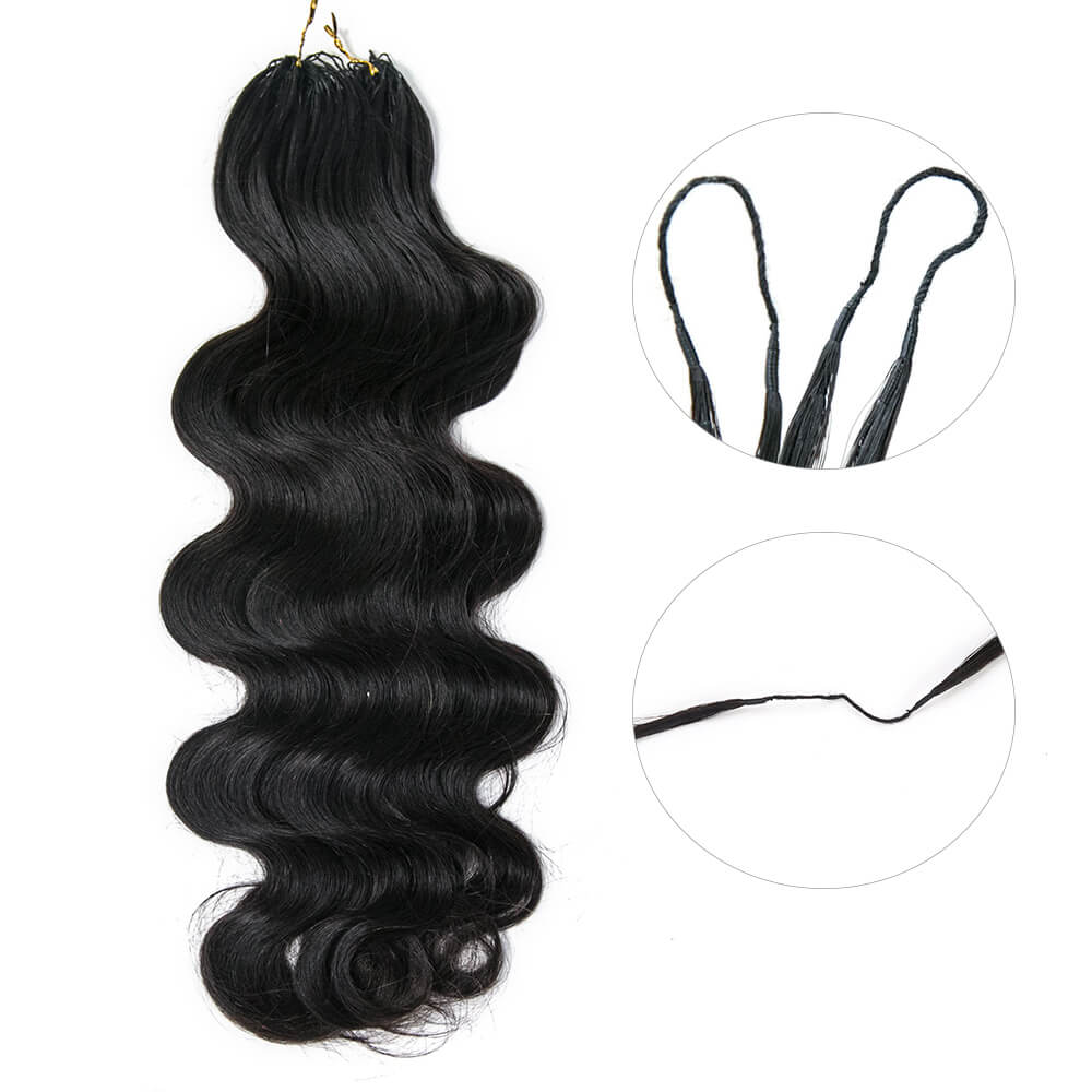 Wholesale EAYON Lightweight Body Wave Crochet Human Hair Extension