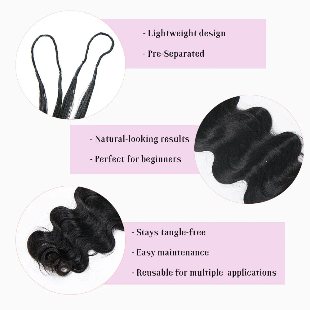 Wholesale EAYON Lightweight Body Wave Crochet Human Hair Extension