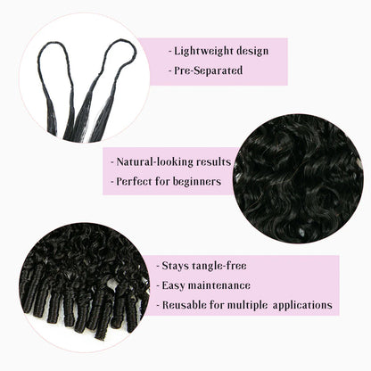 Wholesale EAYON Lightweight Water Curly Crochet Human Hair Extension