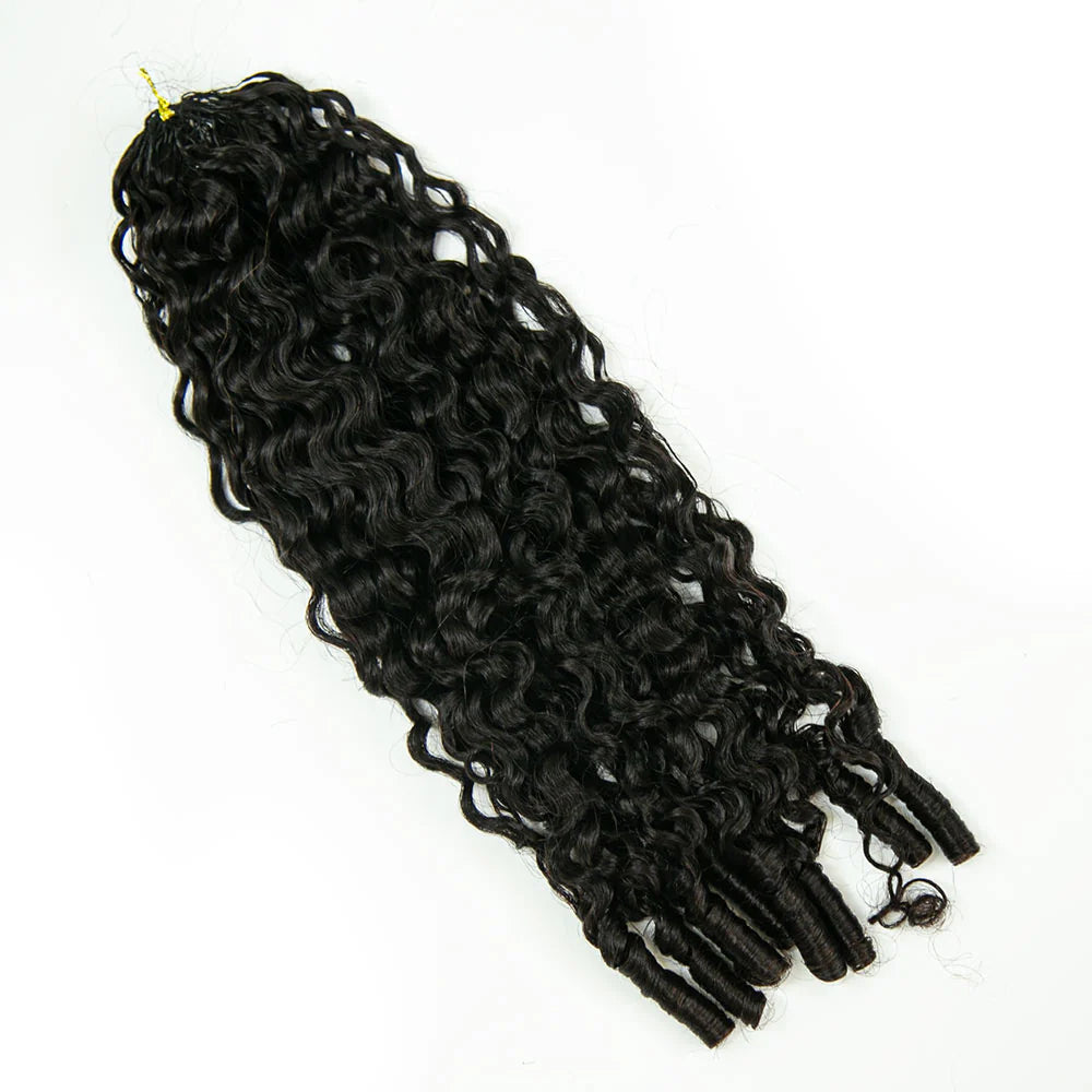 Wholesale EAYON Lightweight Water Curly Crochet Human Hair Extension