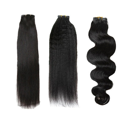 Body Wave/ Kinky Straight/Light Yaki Straight Wholesale Ultra Thin Genius Weft Bundles