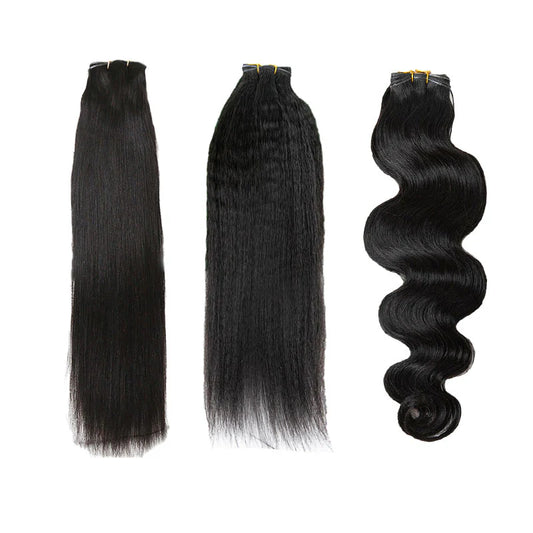 Body Wave/ Kinky Straight/Light Yaki Straight Wholesale Ultra Thin Genius Weft Bundles