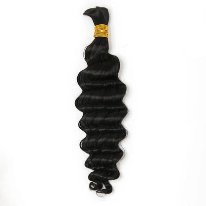 Wholesale Single Drawn Loose Deep Wave Bulk Human Hair For Braiding