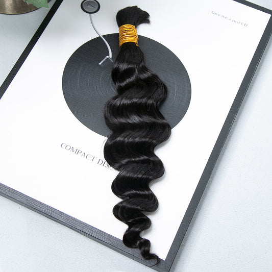 Wholesale Single Drawn Loose Wave Bulk Human Hair For Braiding