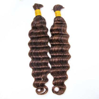 Wholesale Mixed Blend #D4/30 Loose Deep Wave Bulk Human Braiding Hair