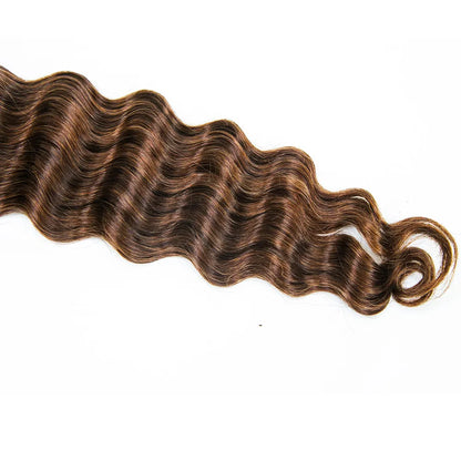 Wholesale Mixed Blend #D4/30 Loose Deep Wave Bulk Human Braiding Hair
