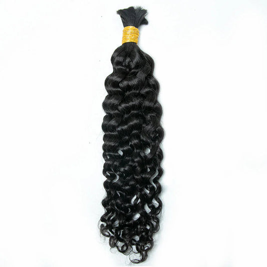 Wholesale Single Drawn Water Wave Bulk Human Hair For Braiding