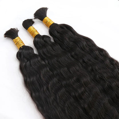 Wholesale Single Drawn Wet and Wavy Bulk Human Hair For Braiding