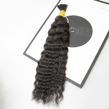 Wholesale Single Drawn Wet and Wavy Bulk Human Hair For Braiding