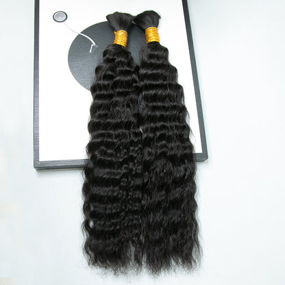 Wholesale Single Drawn Wet and Wavy Bulk Human Hair For Braiding