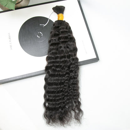 Wholesale Single Drawn Wet and Wavy Bulk Human Hair For Braiding