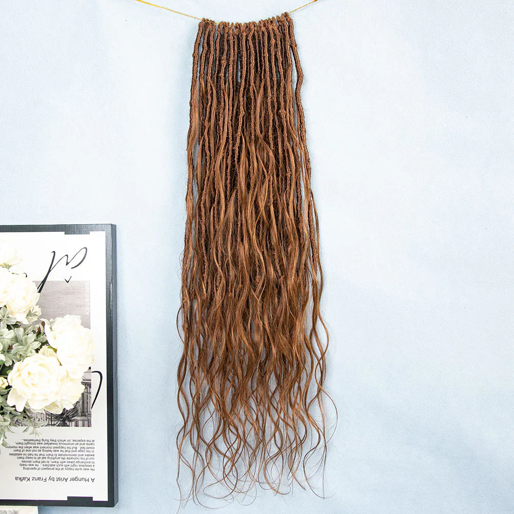 Wholesale 22"-26" #27, #30, and mixed #27/30 Crochet Boho Locs With Body Wave Human Hair Curls