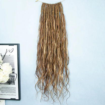 Wholesale 22"-26" #27, #30, and mixed #27/30 Crochet Boho Locs With Body Wave Human Hair Curls