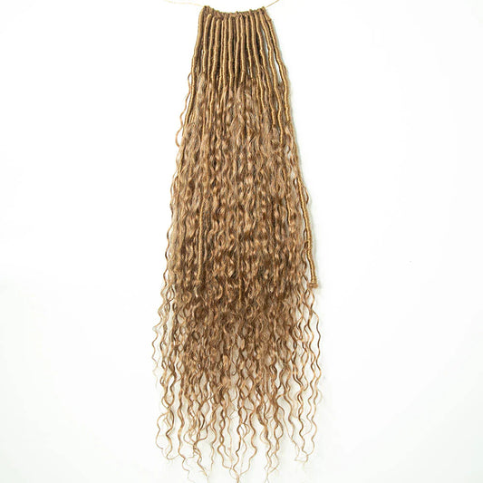 Wholesale 22"-26" #27, #30 and mixed #27/30 Crochet Boho Locs With Deep Wave Human Hair Curls