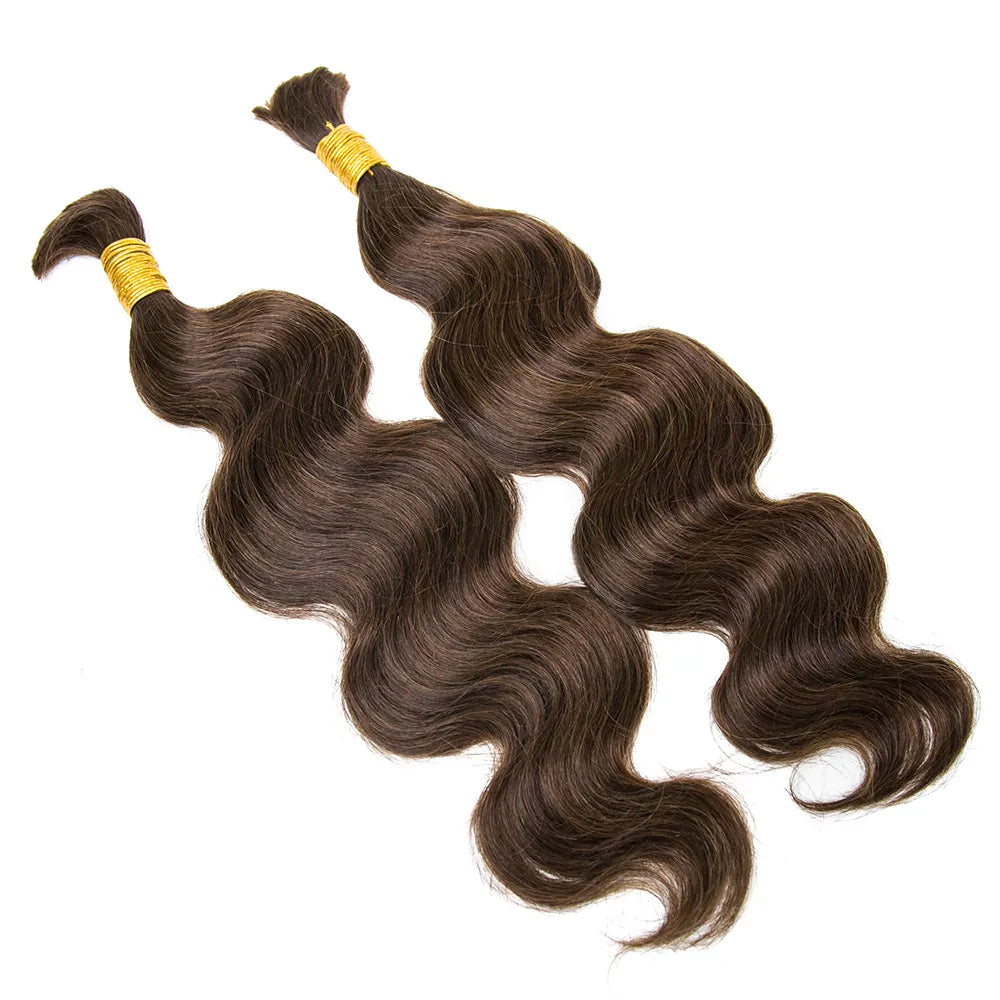 Wholesale Color 4 Body Wave Bulk Human Braiding Hair