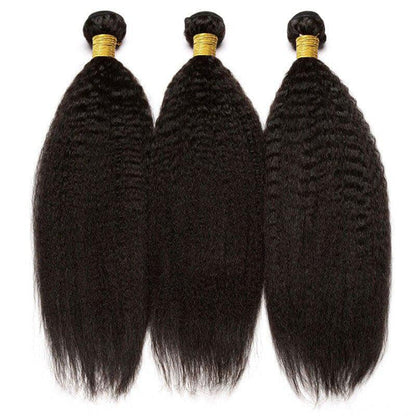 Wholesale Weft bundles Human Hair Silk Straight/ Kinky Straight/Light Yaki Straight
